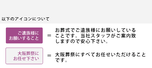 ご遺族様にお願いすることと大阪葬祭にお任せできること