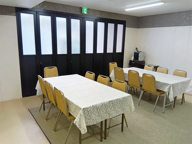 葬祭式場 福ホール 1階 会食場
